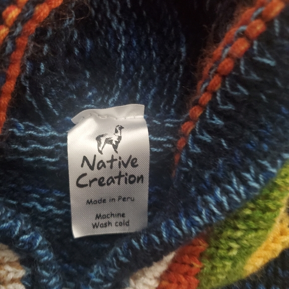 Native Creation Peruvian Wool Kids Cardigan. - Picture 12 of 14